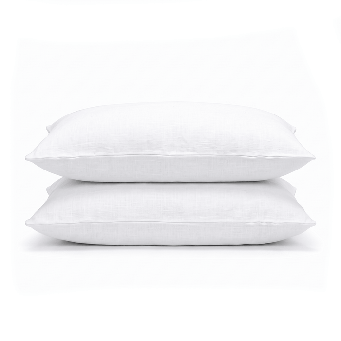 100% European Flax Linen Pillwocase Pair - Delara