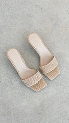 Olga Heel - Natural Raffia