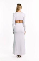 Grayson White Long Sleeve Maxi Dress