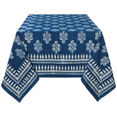 Hawthorn Block Print Tablecloth 90 x 60 inch