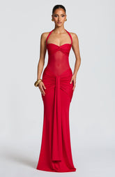 Vixen Maxi Dress - Red