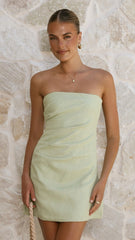 Dana Strapless Mini Dress - Mint