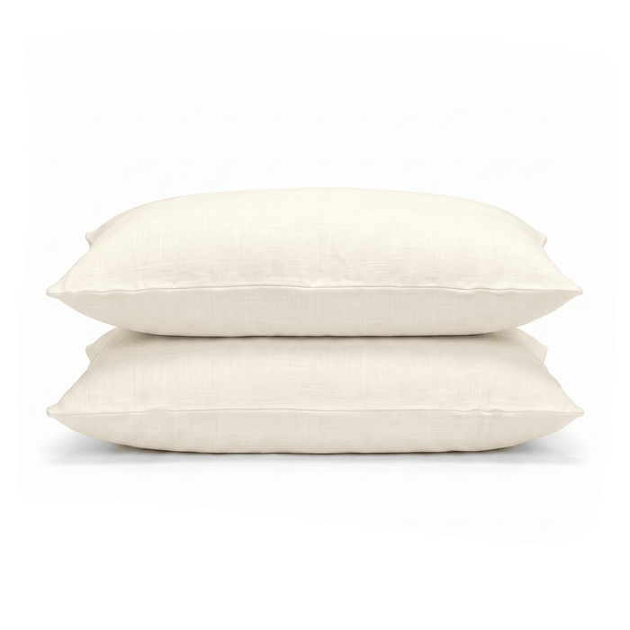 100% European Flax Linen Pillwocase Pair - Delara