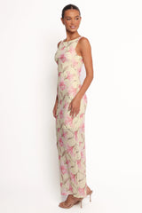 Brissa Maxi Dress - Yellow Floral