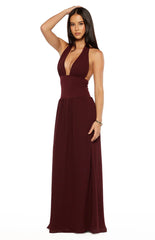Cosette Burgundy Maxi Dress