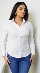 Core Basic Button Down Shirt - White