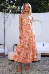 Tell Me Everything Maxi Dress Orange