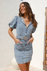 Crossroads Mini Dress Denim