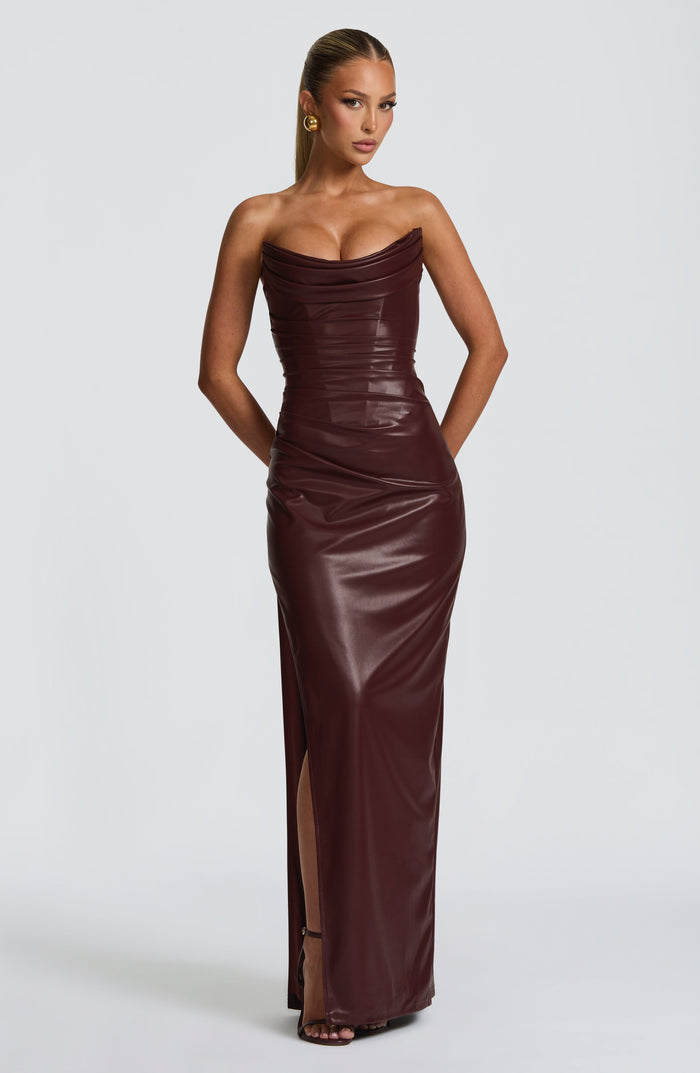 Alba Maxi Dress - Burgundy
