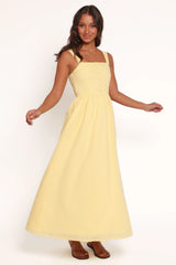 Caty Maxi Dress - Yellow